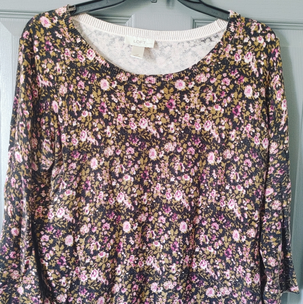 Loft sweater floral design